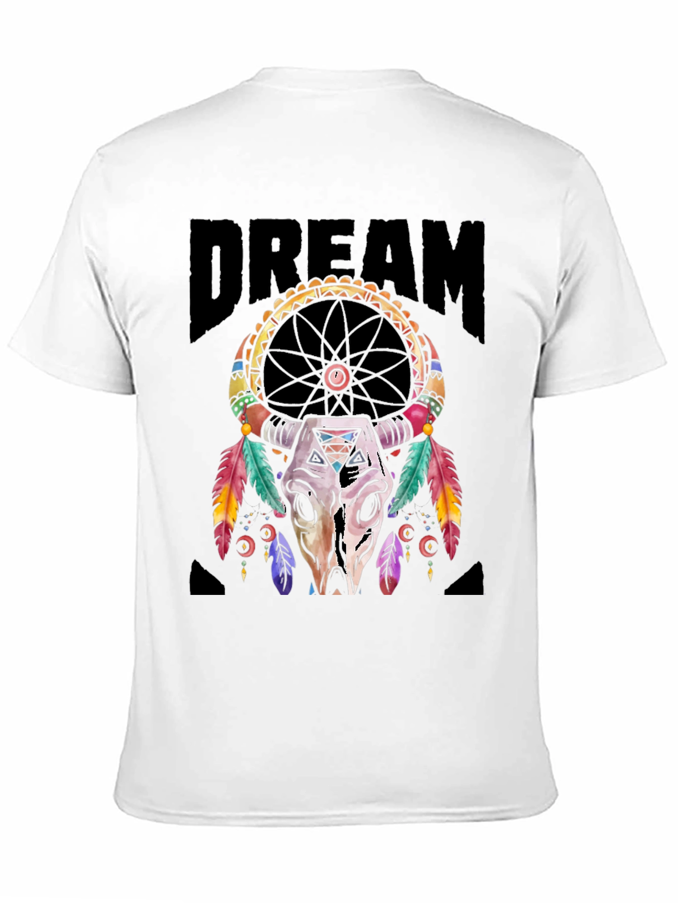 Dream Catcher Bull Skull Graphic Tee