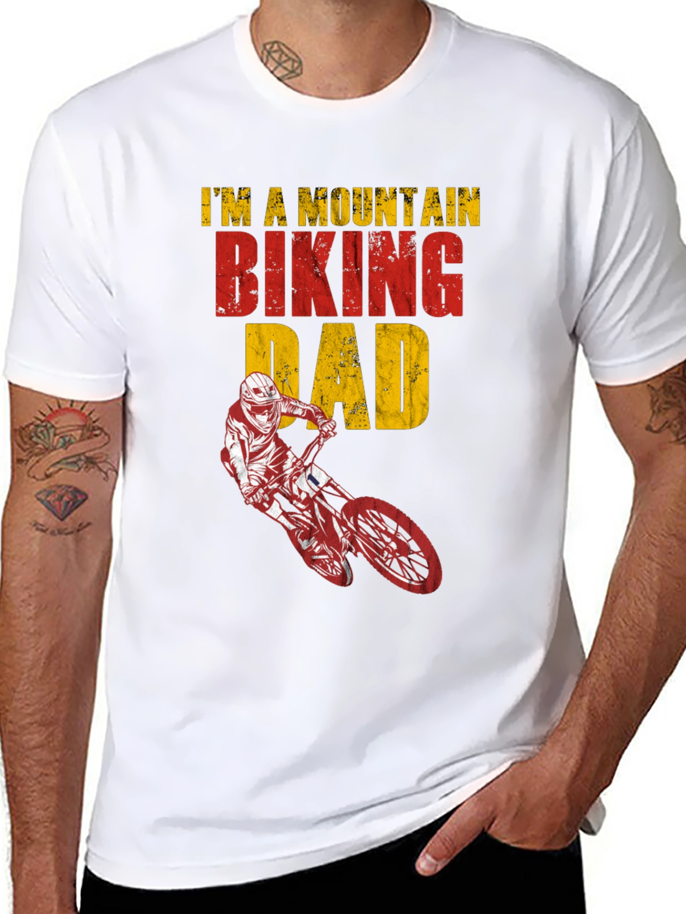 Mountain Biking Dad Graphic Tee