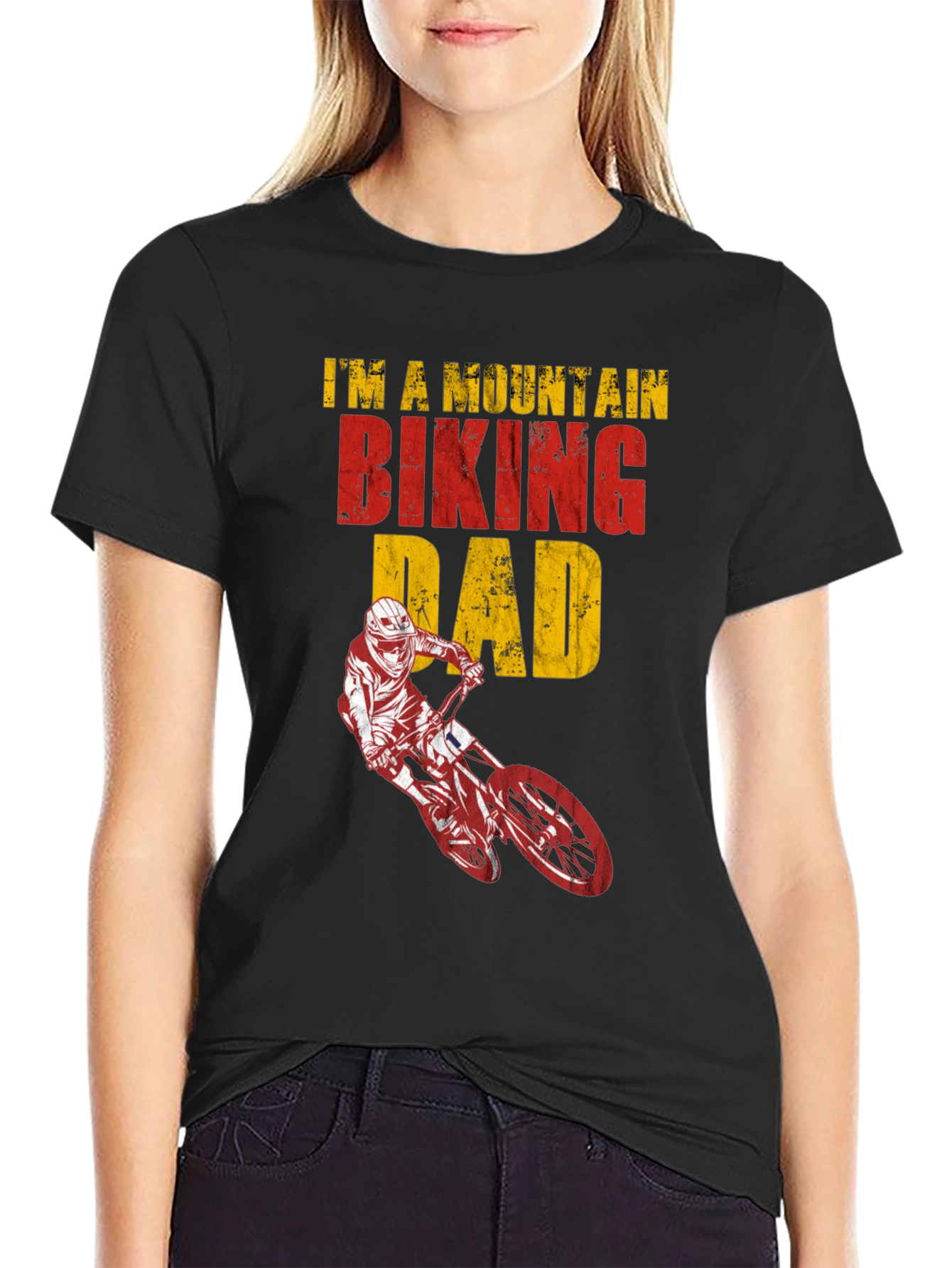 Mountain Biking Dad Graphic Tee