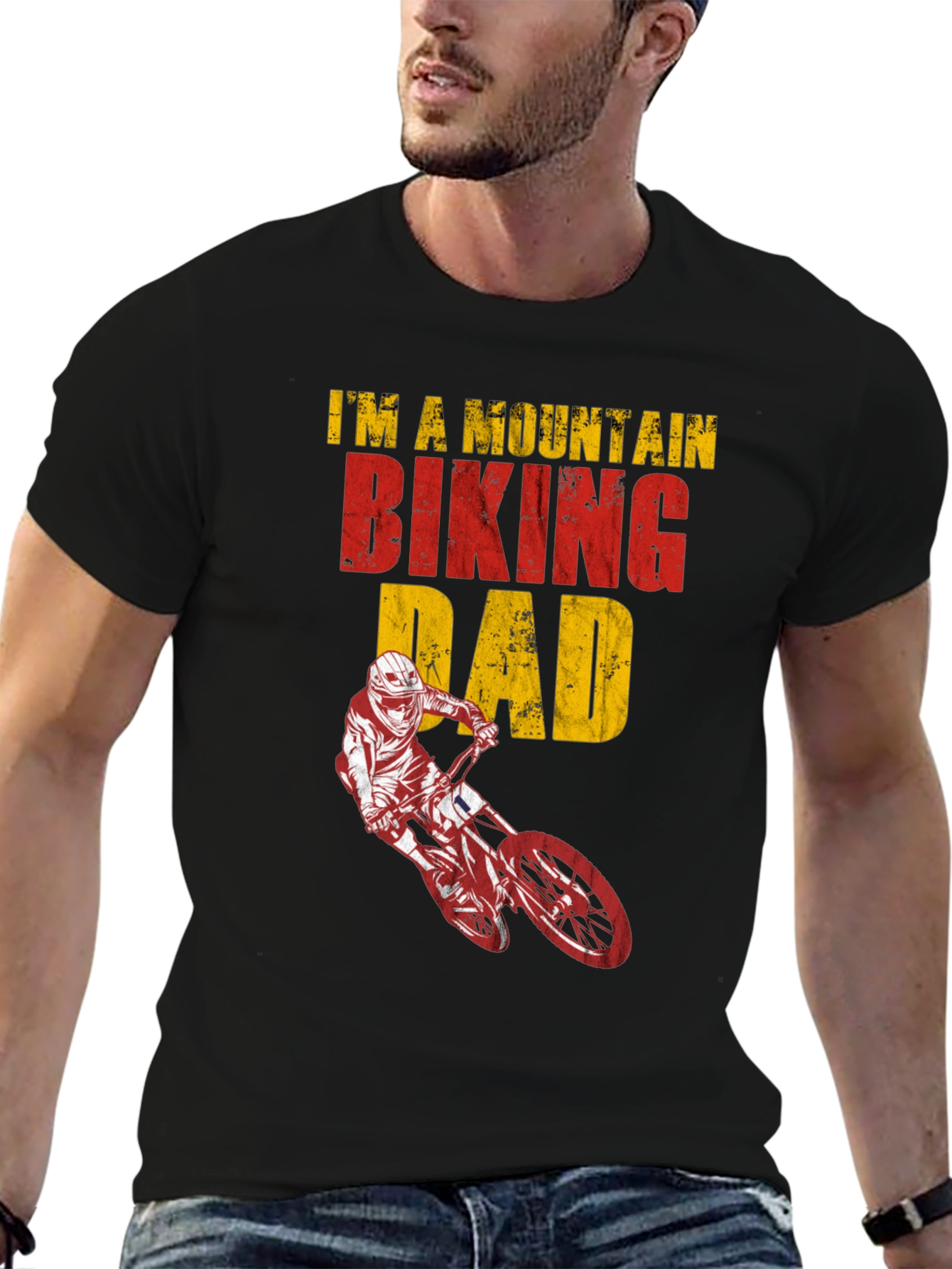 Mountain Biking Dad Graphic Tee