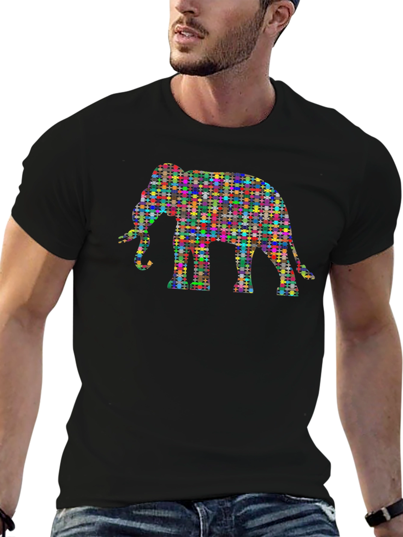 Colorful Elephant Graphic Tee