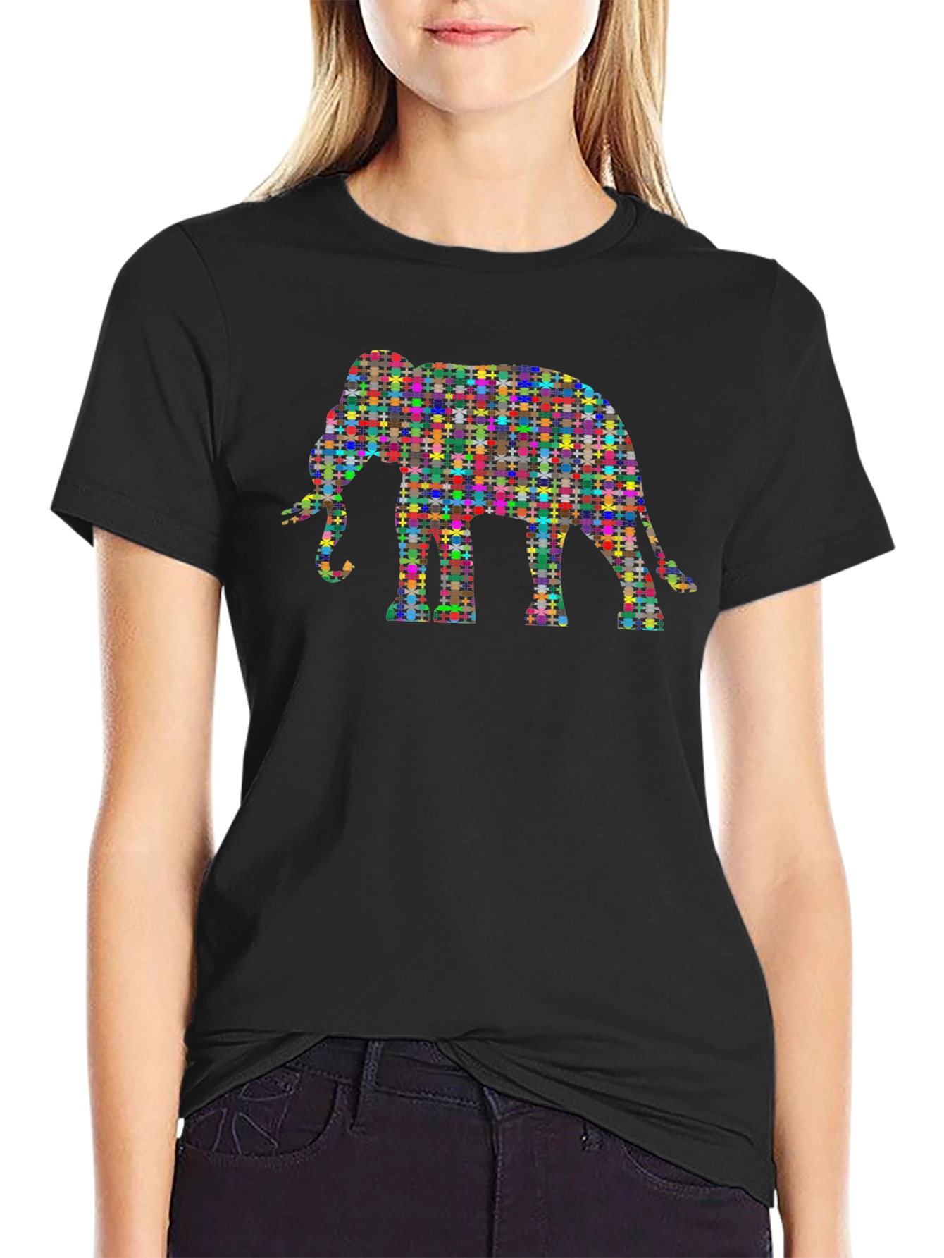 Colorful Elephant Graphic Tee