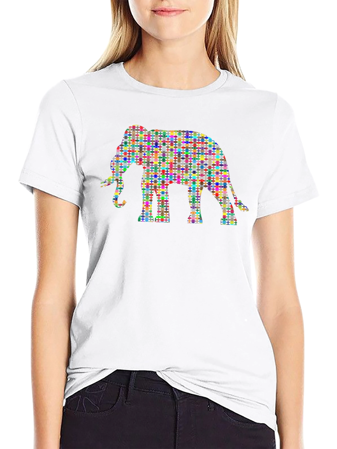 Colorful Elephant Graphic Tee