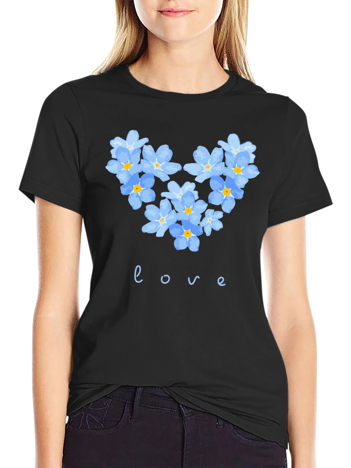 Floral Heart Love T-Shirt