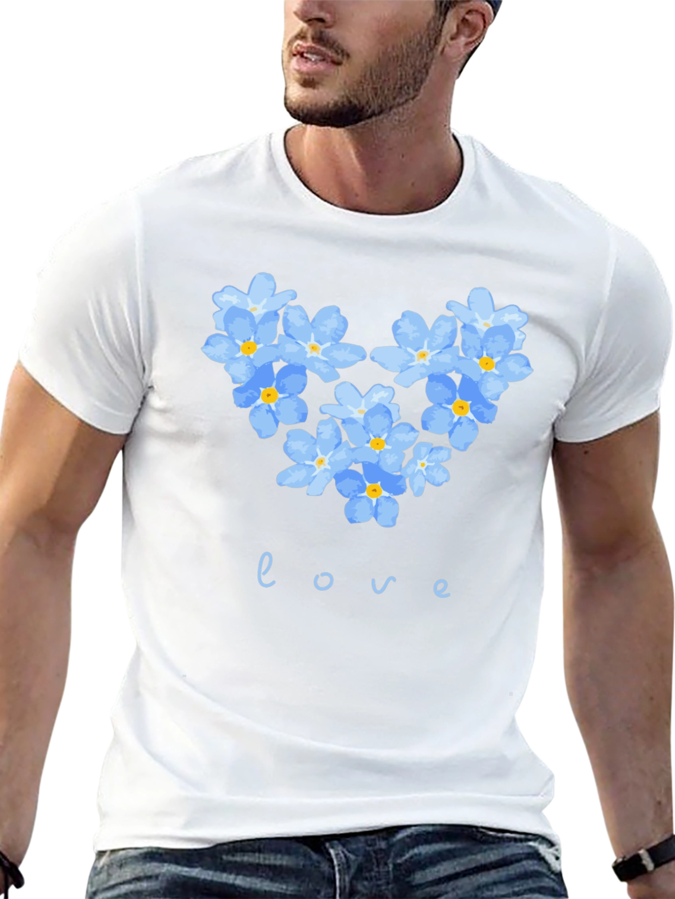 Floral Heart Love T-Shirt
