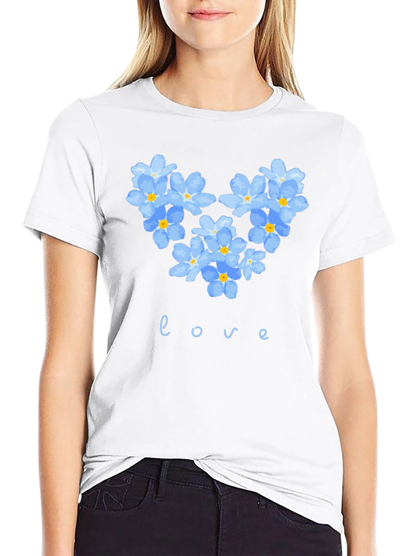 Floral Heart Love T-Shirt