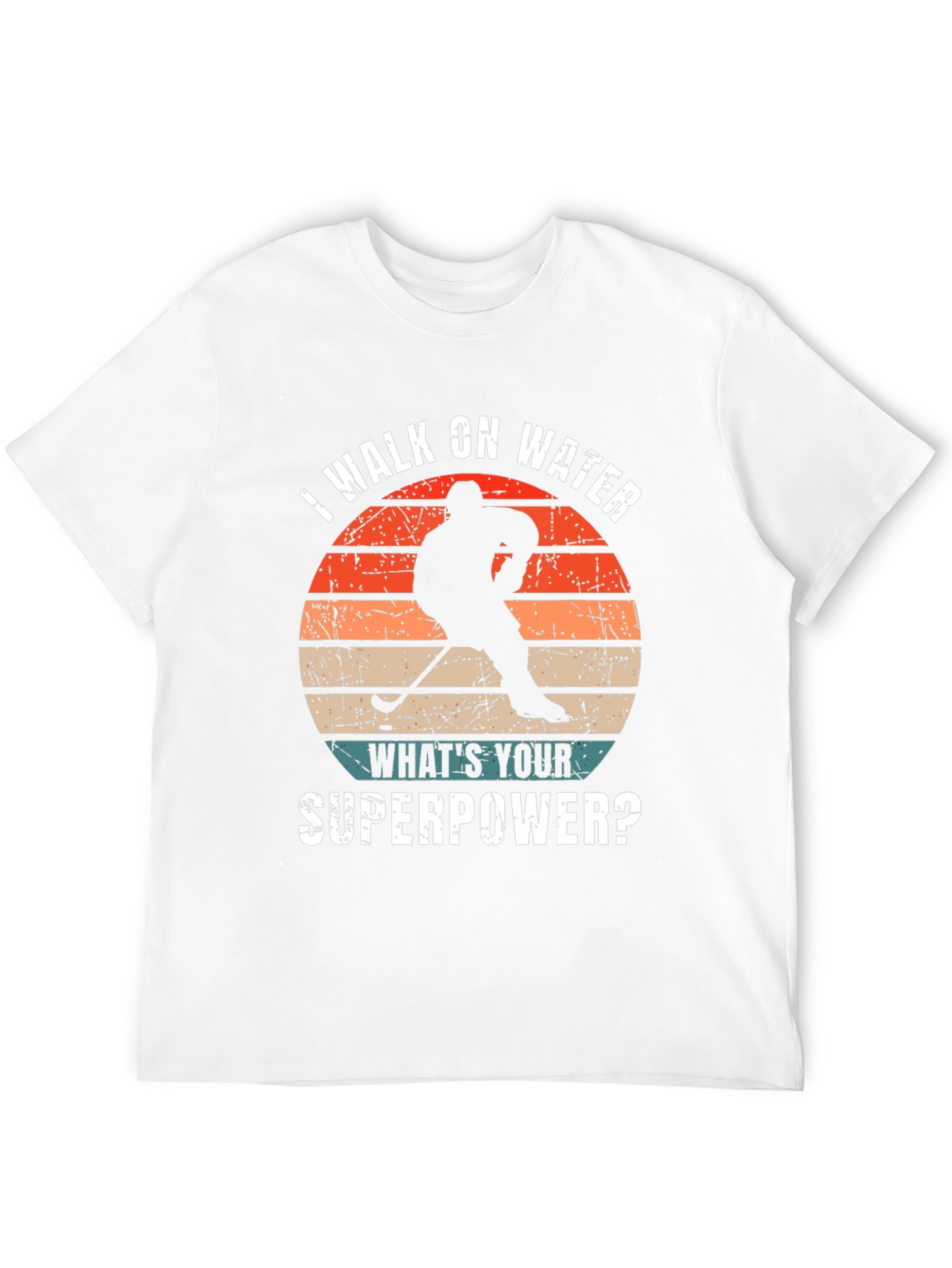 I Walk On Water Hockey T-Shirt