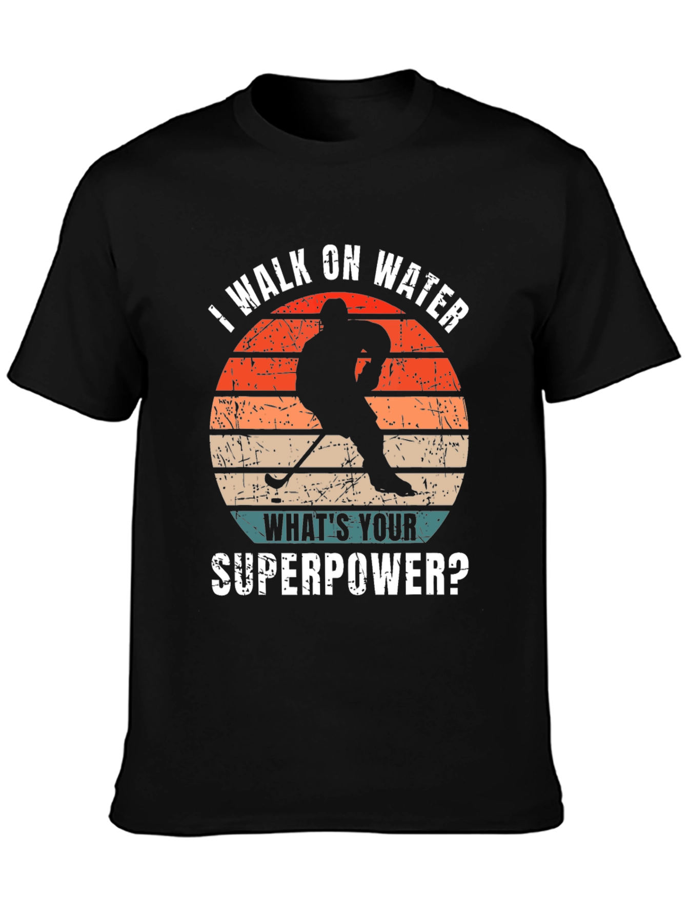 I Walk On Water Hockey T-Shirt