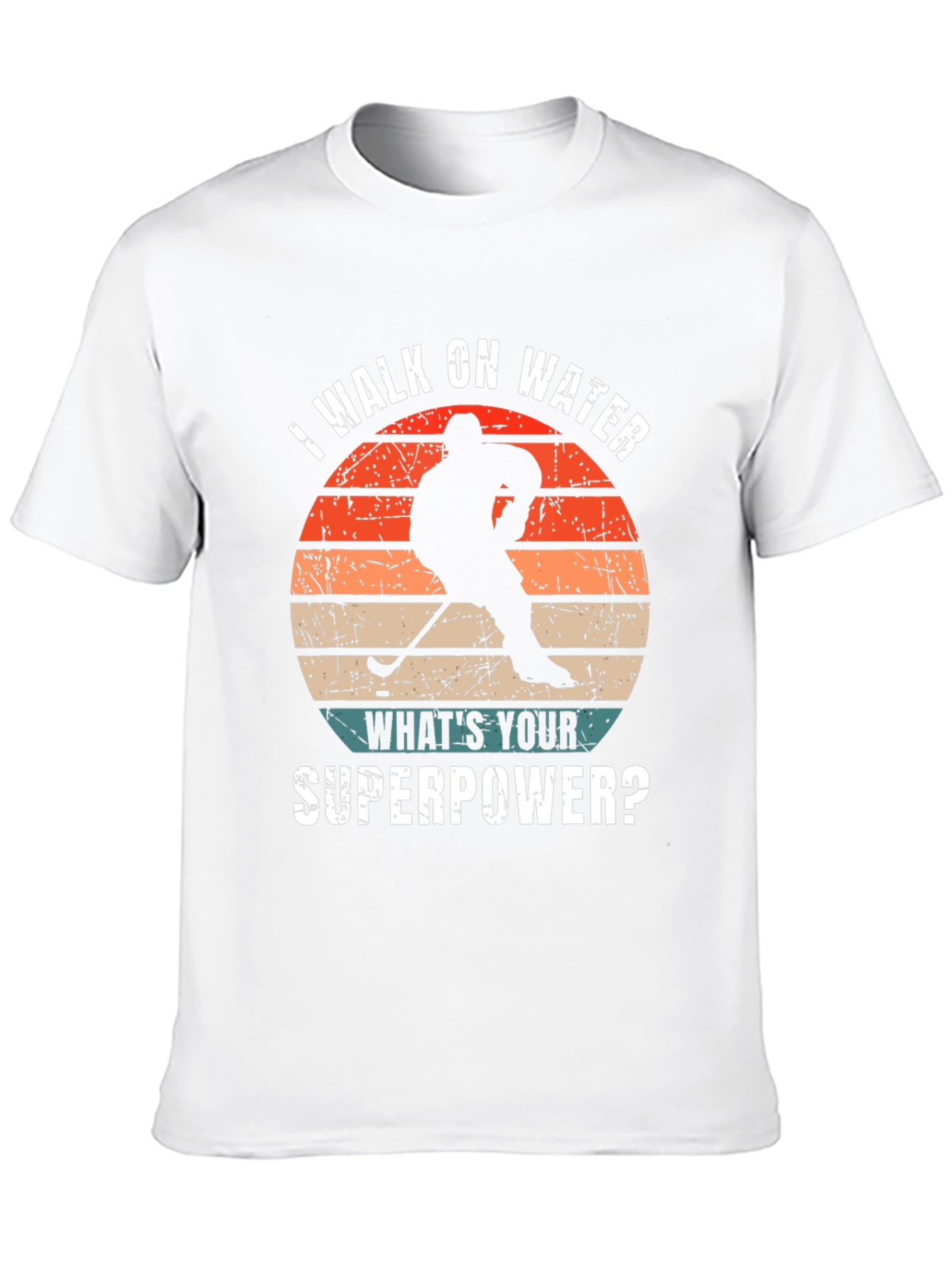 I Walk On Water Hockey T-Shirt