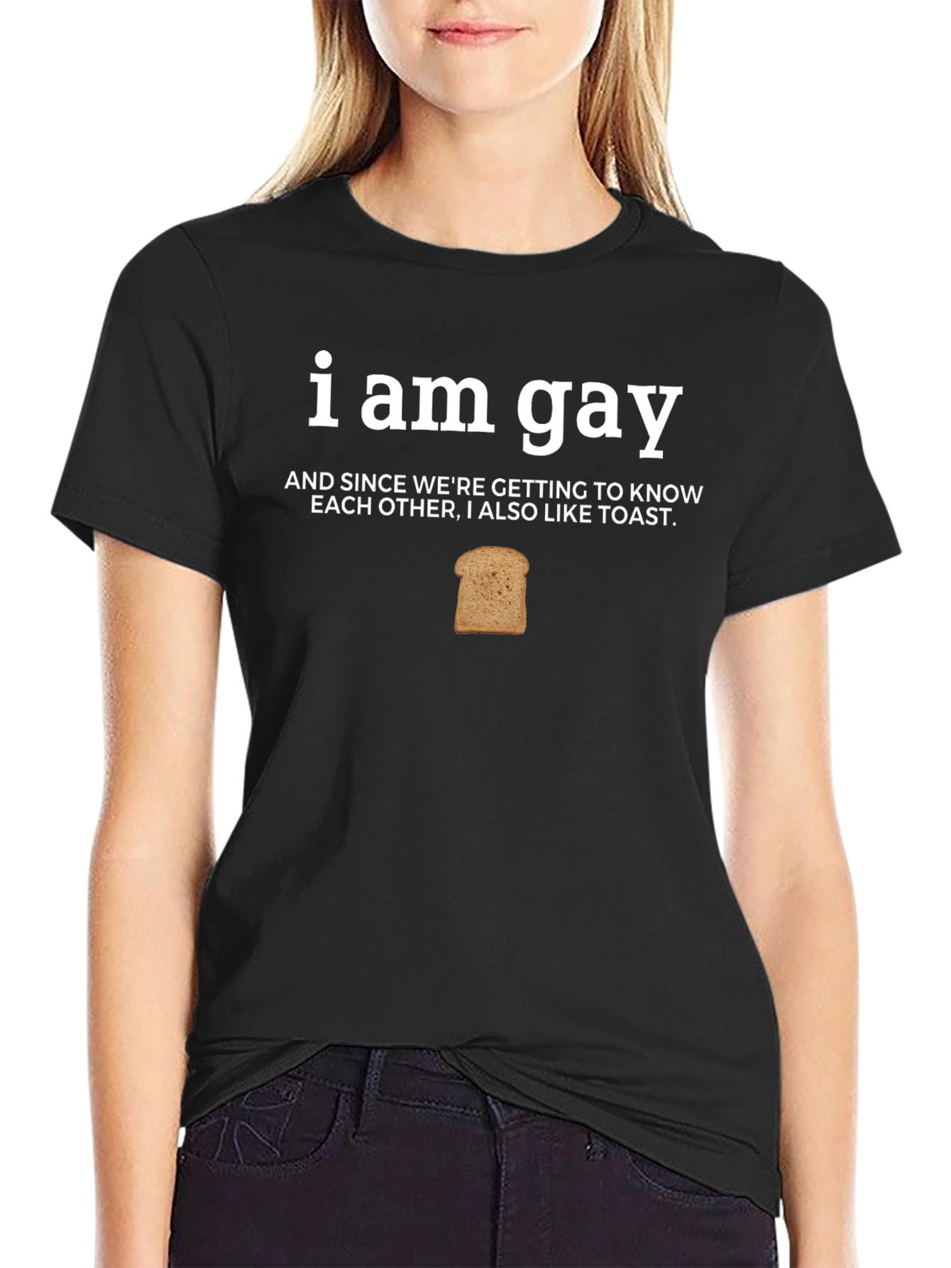 I Am Gay And Also Like Toast Funny T-Shirt
