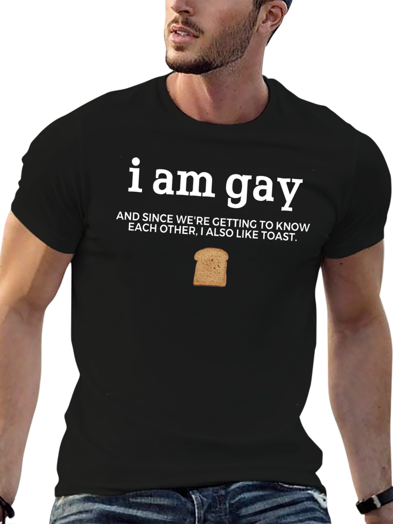 I Am Gay And Also Like Toast Funny T-Shirt