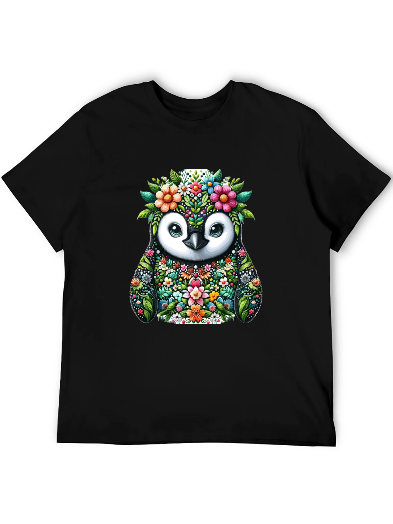 Floral Penguin Graphic Tee