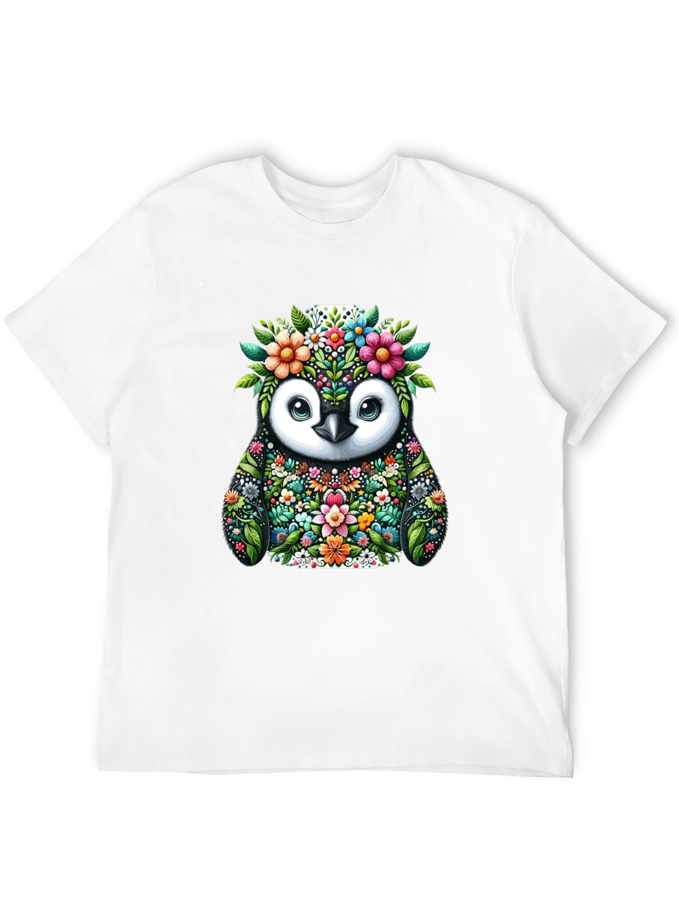Floral Penguin Graphic Tee