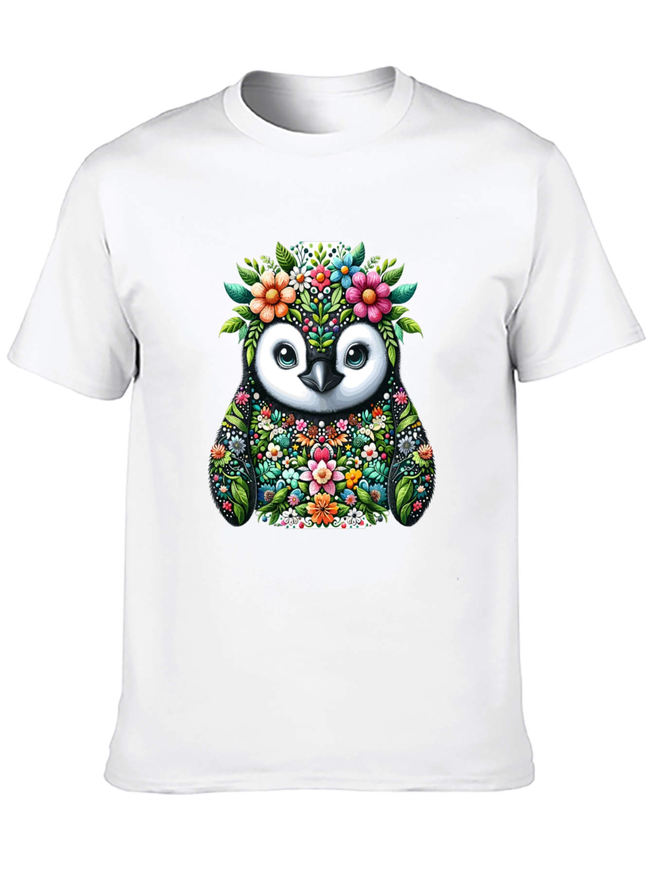 Floral Penguin Graphic Tee