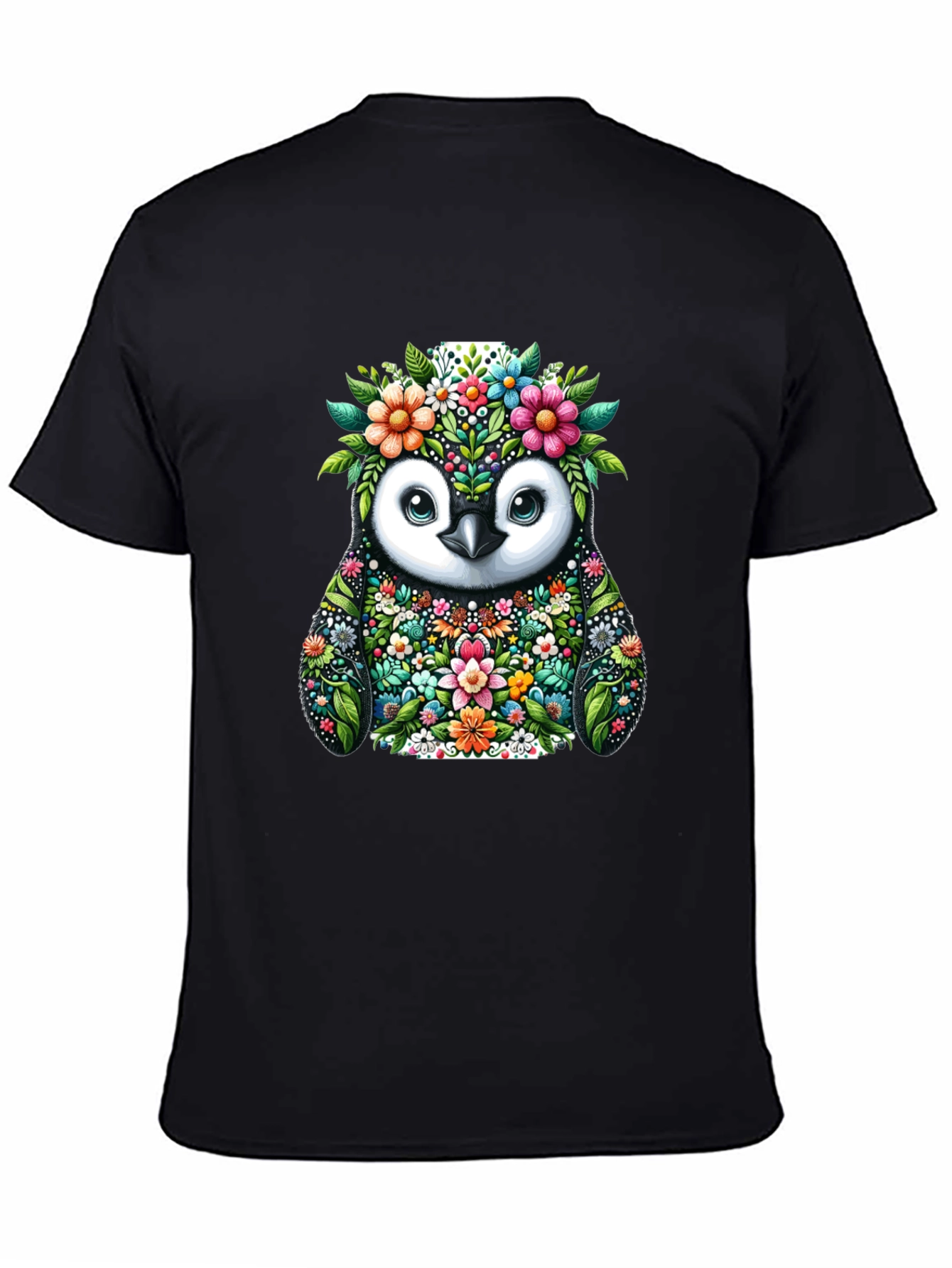 Floral Penguin Graphic Tee