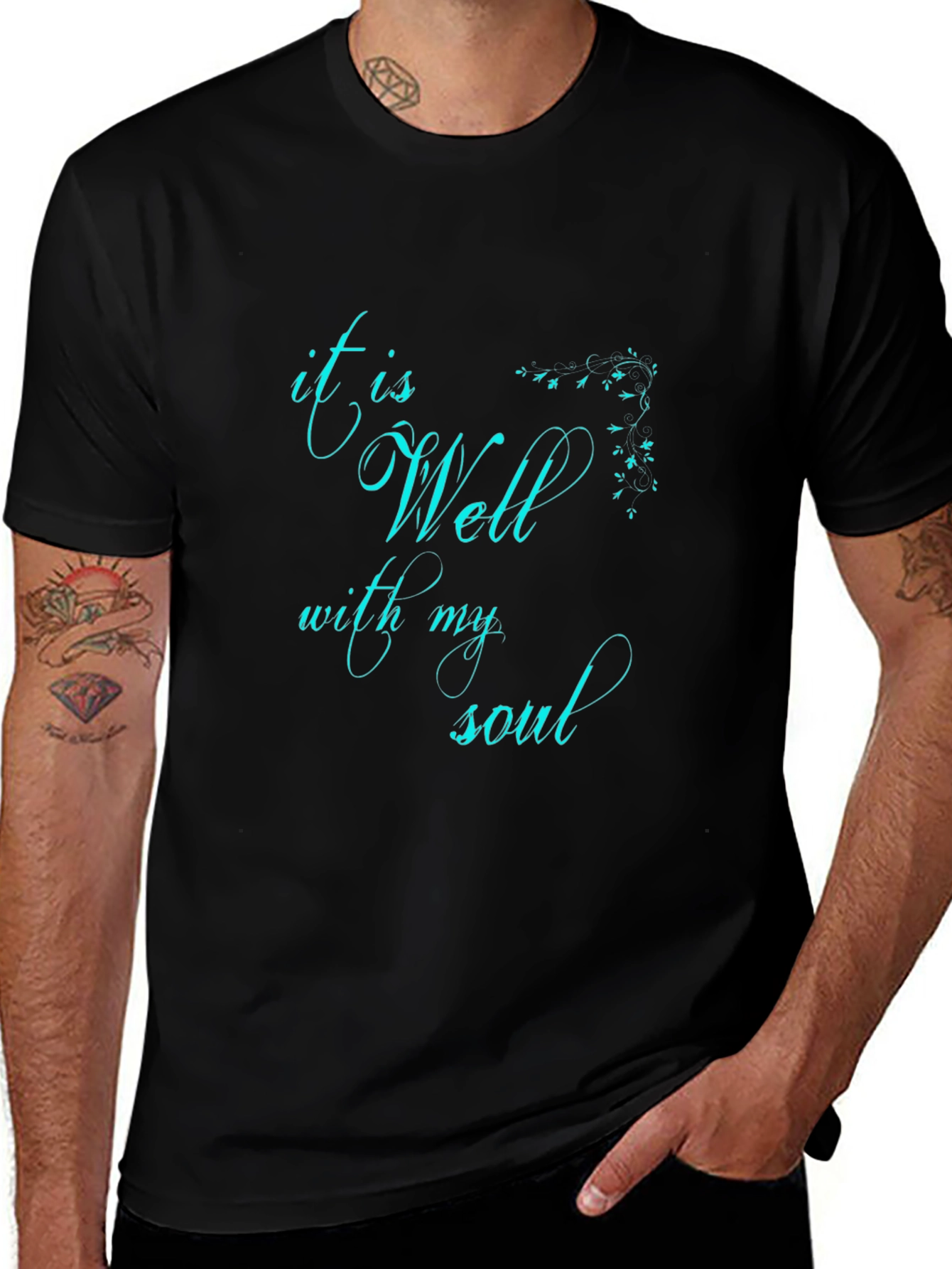It is Well With My Soul Black Tee