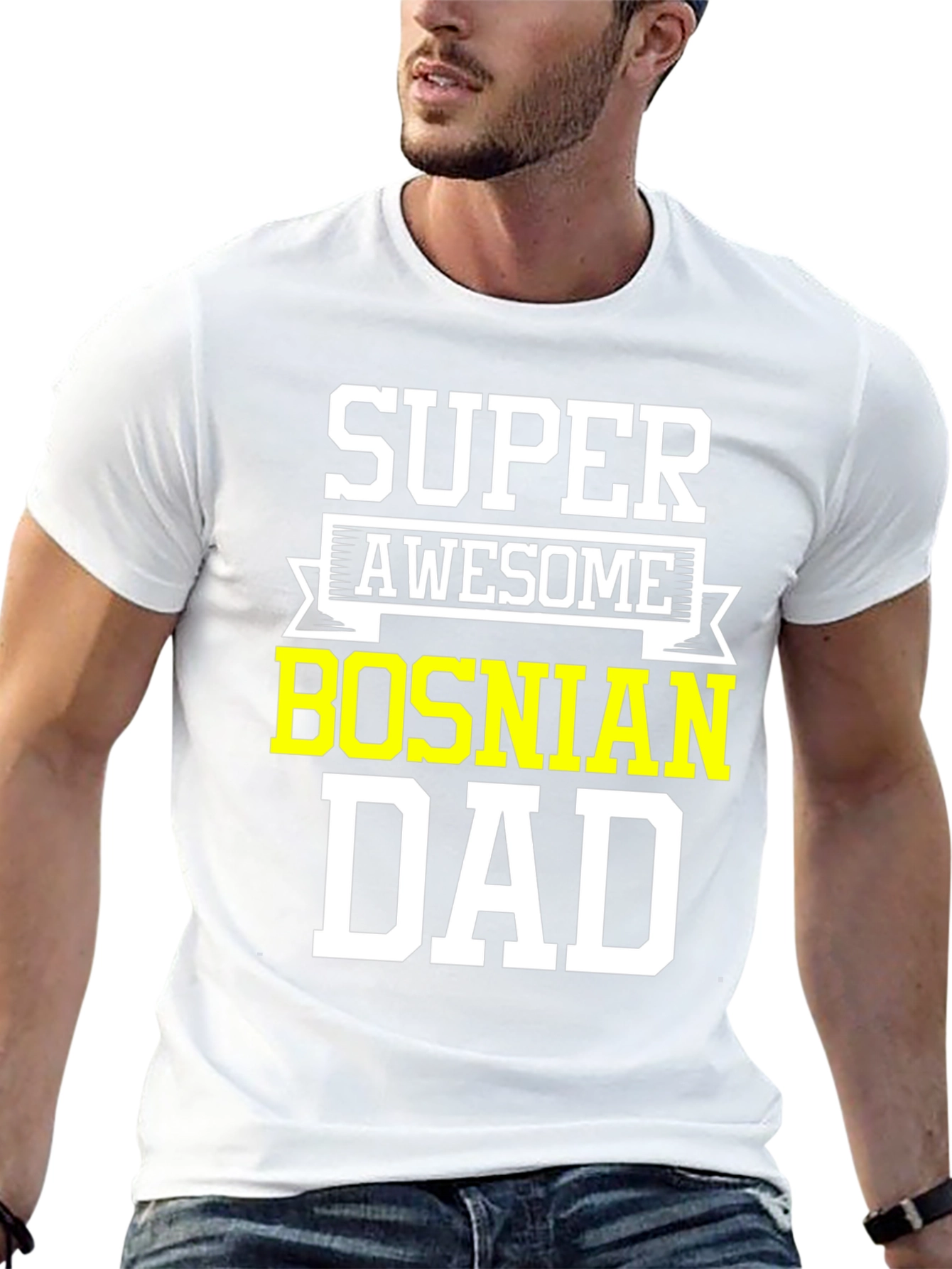 Super Awesome Bosnian Dad T-Shirt