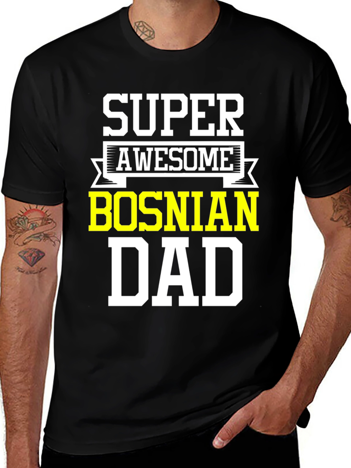 Super Awesome Bosnian Dad T-Shirt