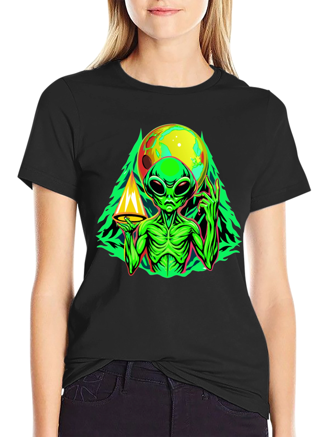 Alien Graphic Tee - Space Conspiracy T-Shirt