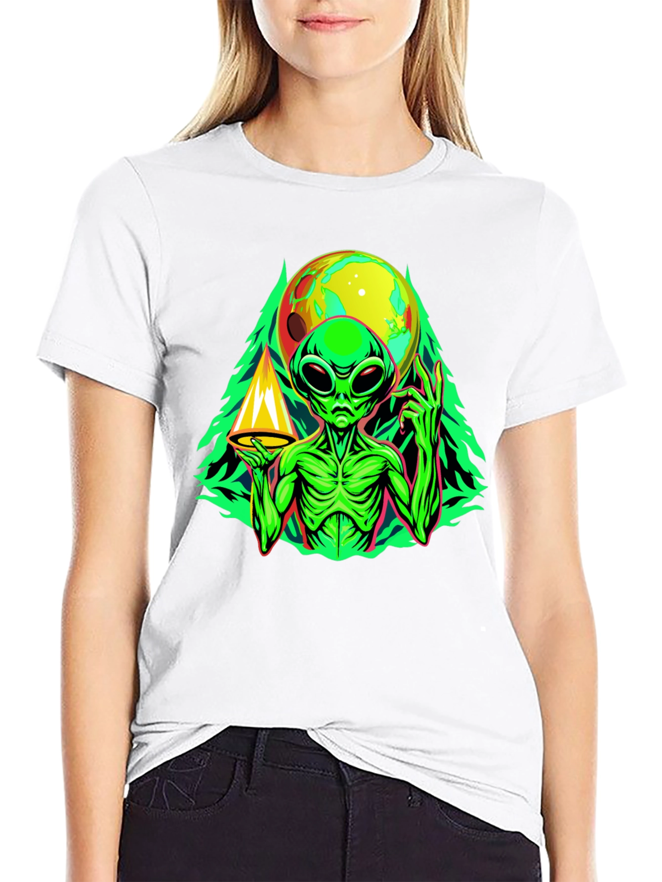 Alien Graphic Tee - Space Conspiracy T-Shirt