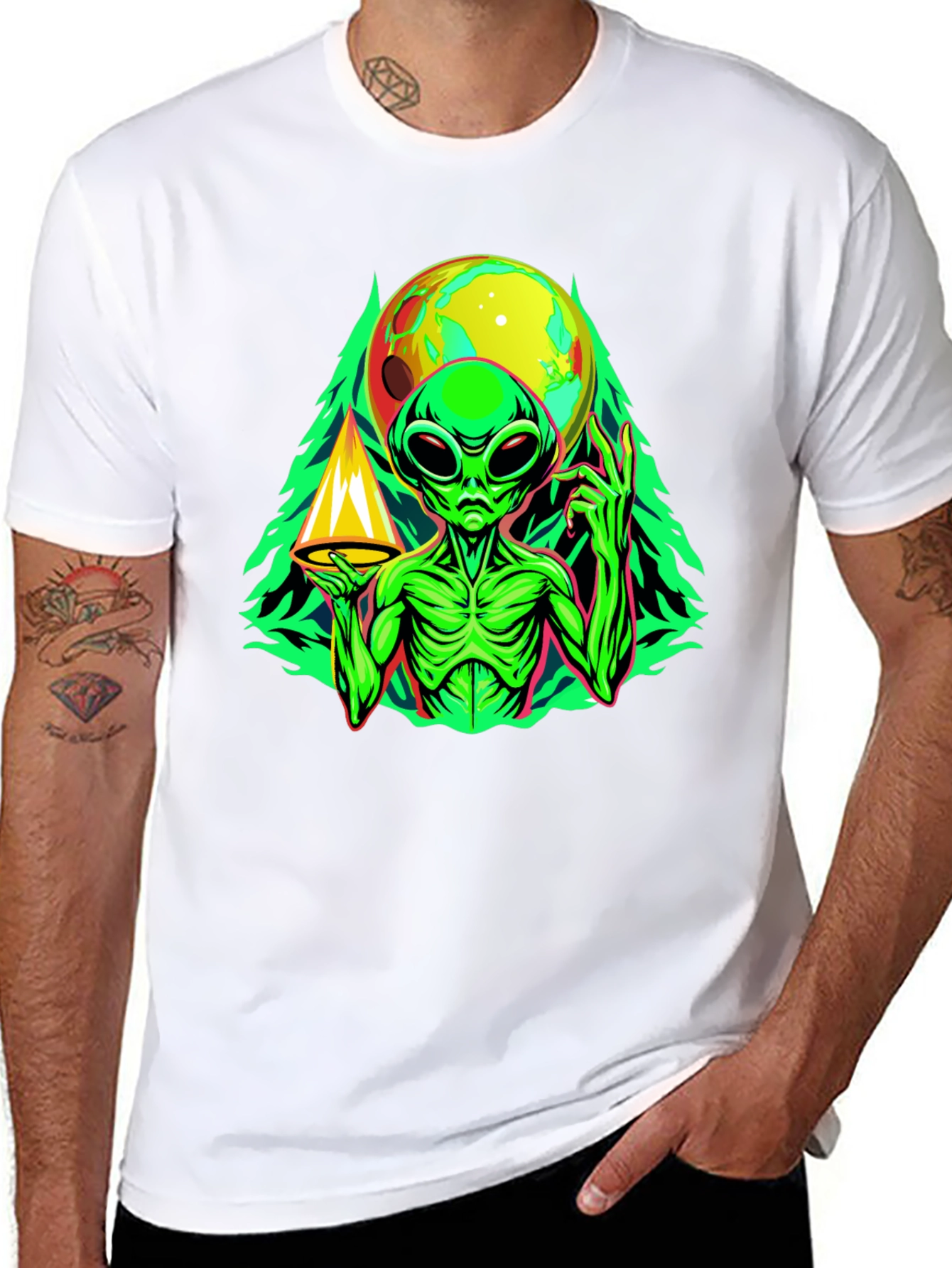 Alien Graphic Tee - Space Conspiracy T-Shirt