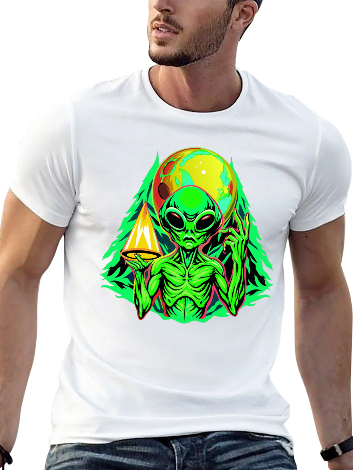 Alien Graphic Tee - Space Conspiracy T-Shirt