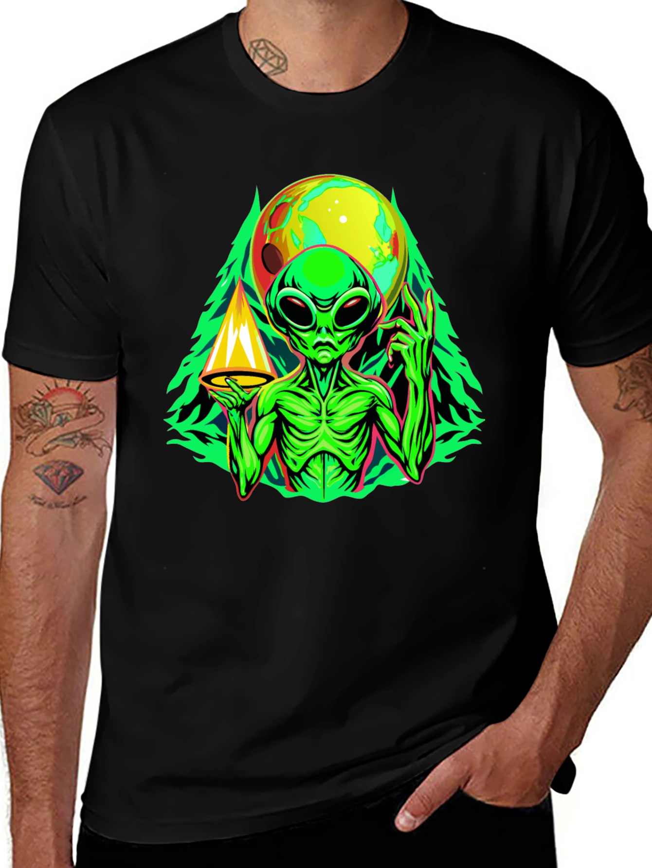 Alien Graphic Tee - Space Conspiracy T-Shirt