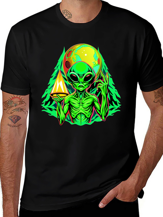 Alien Graphic Tee - Space Conspiracy T-Shirt