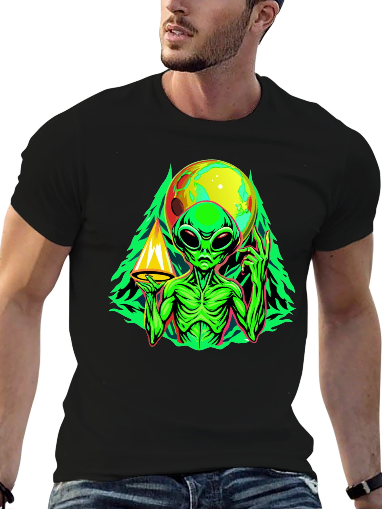 Alien Graphic Tee - Space Conspiracy T-Shirt