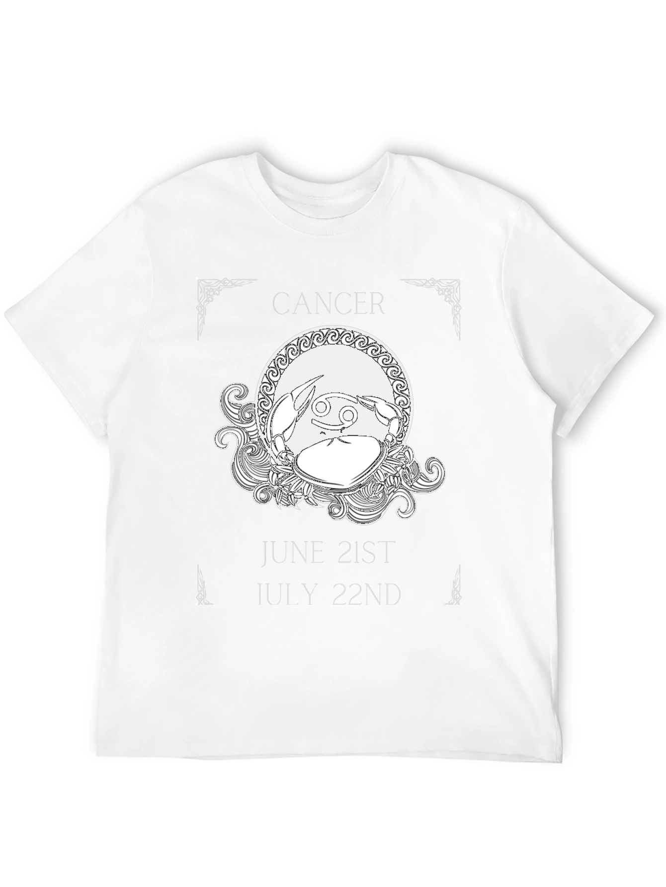 Cancer Zodiac T-Shirt June 21-July 22 Astrology Gift