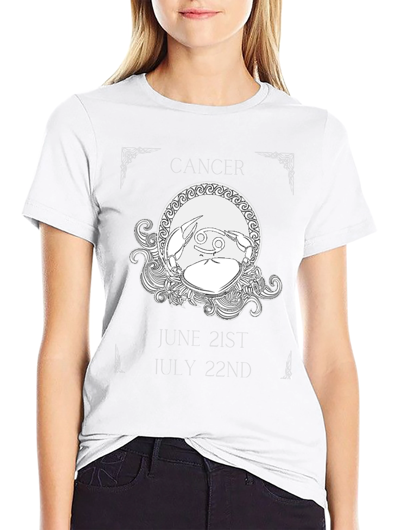 Cancer Zodiac T-Shirt June 21-July 22 Astrology Gift
