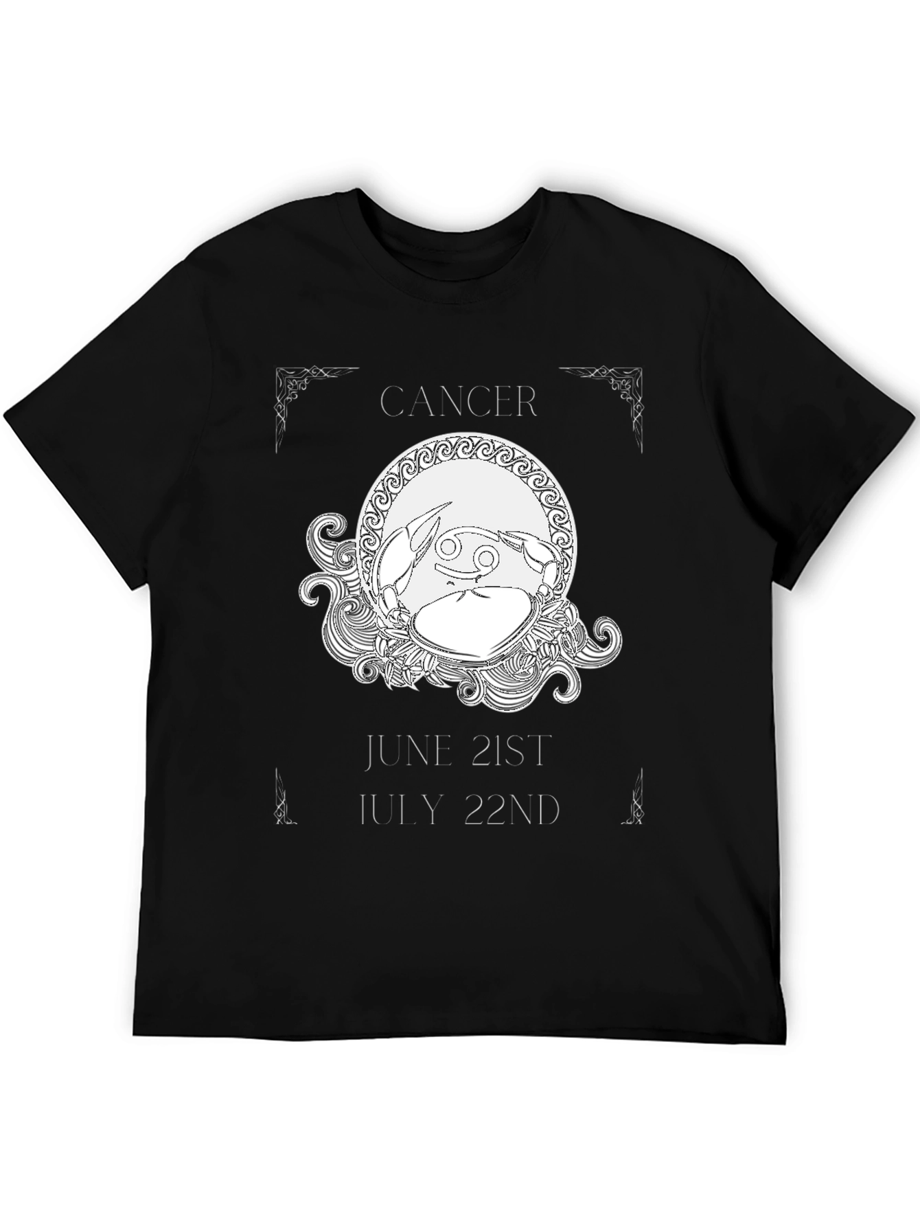 Cancer Zodiac T-Shirt June 21-July 22 Astrology Gift