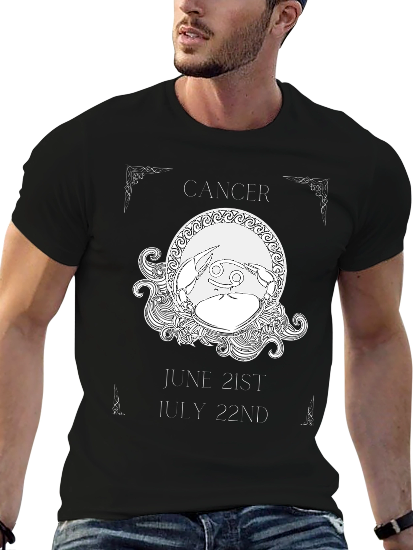 Cancer Zodiac T-Shirt June 21-July 22 Astrology Gift