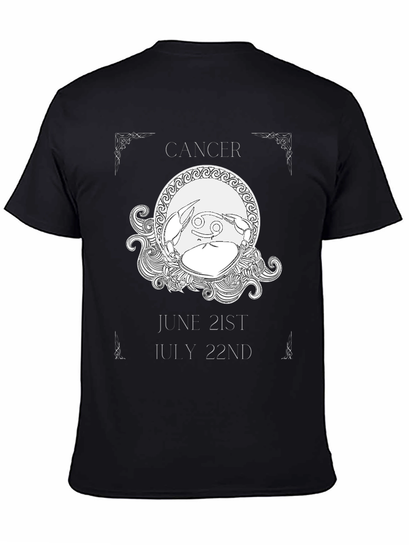 Cancer Zodiac T-Shirt June 21-July 22 Astrology Gift