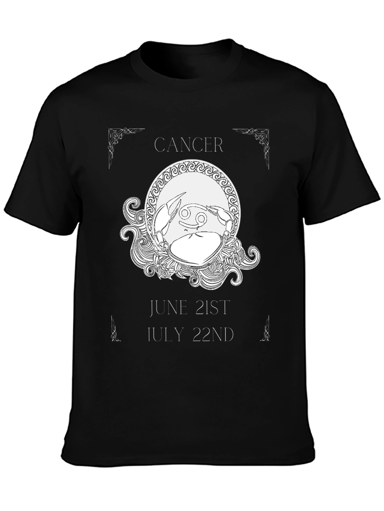 Cancer Zodiac T-Shirt June 21-July 22 Astrology Gift