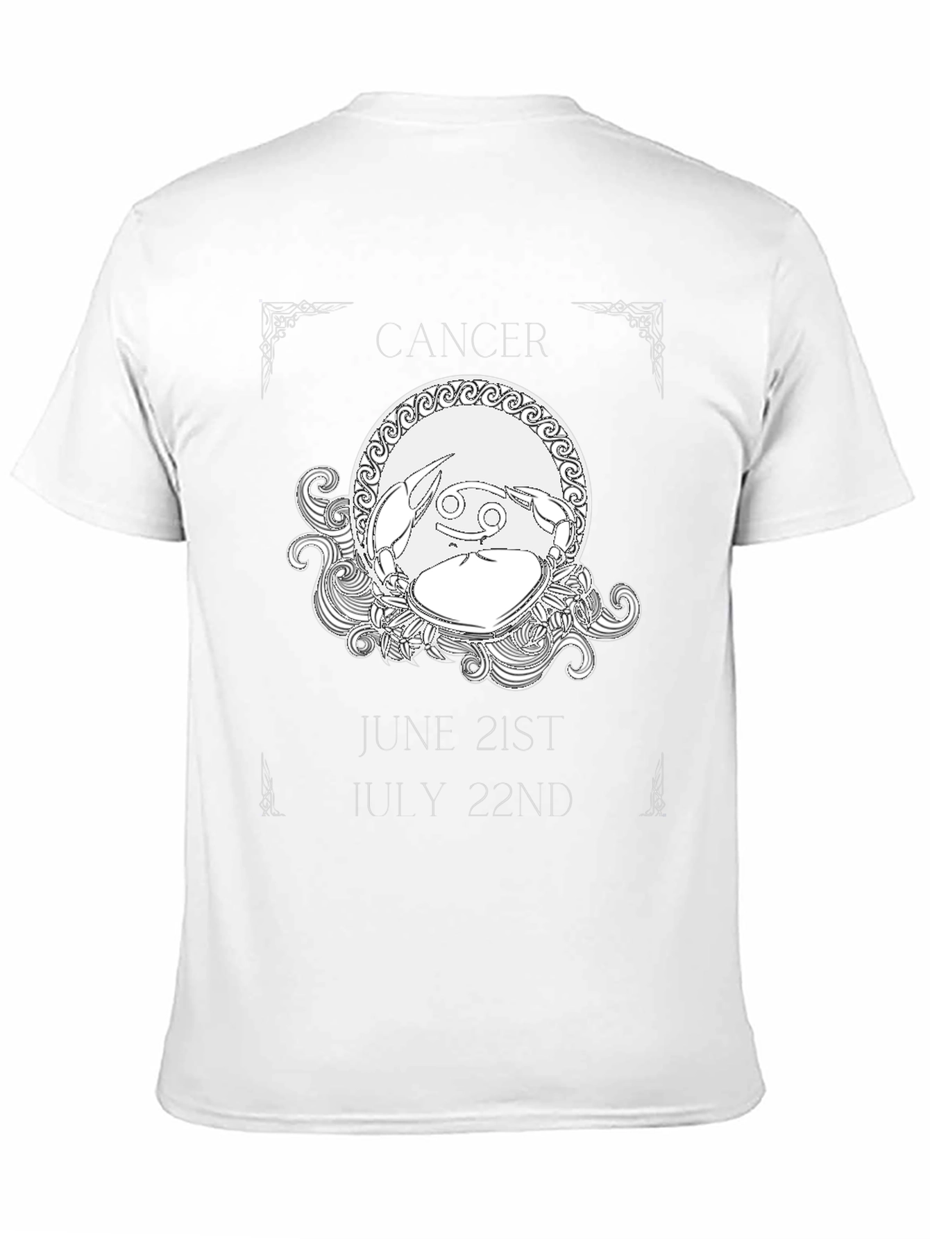 Cancer Zodiac T-Shirt June 21-July 22 Astrology Gift