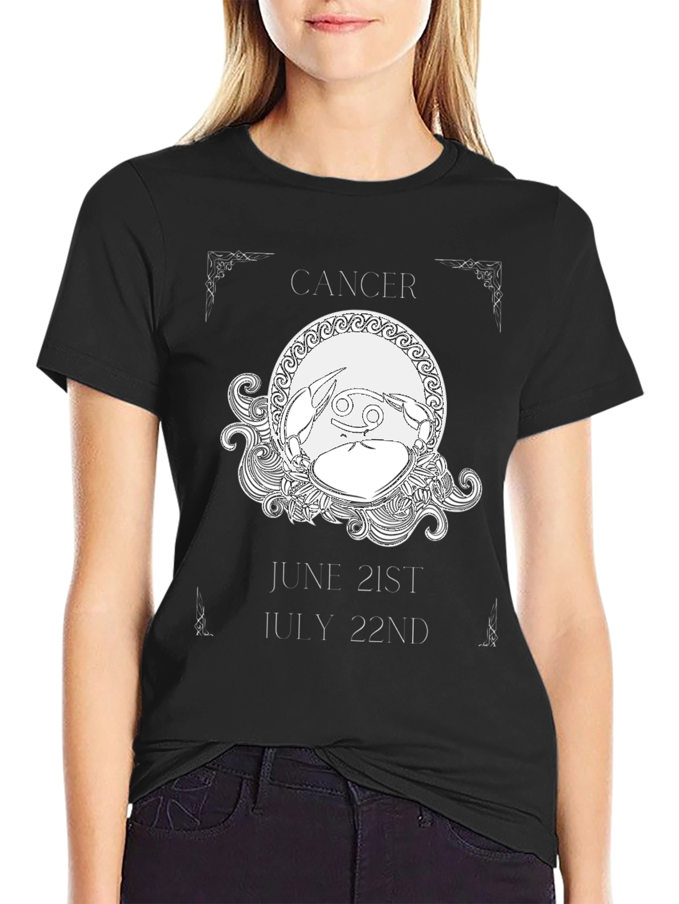 Cancer Zodiac T-Shirt June 21-July 22 Astrology Gift