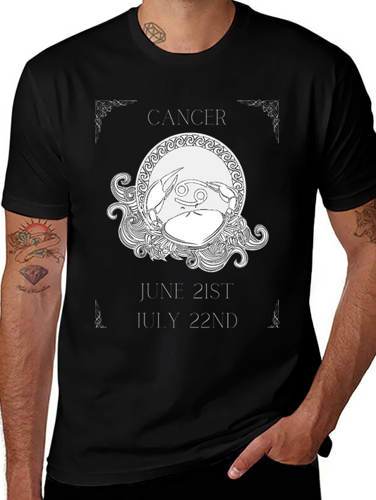 Cancer Zodiac T-Shirt June 21-July 22 Astrology Gift