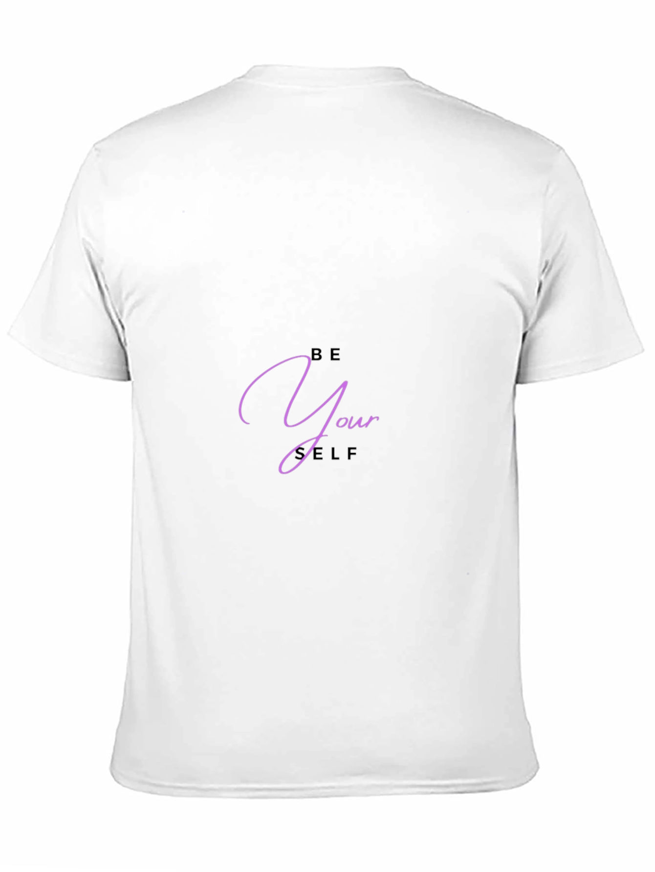 Be Yourself Graphic Tee - Black Casual T-Shirt