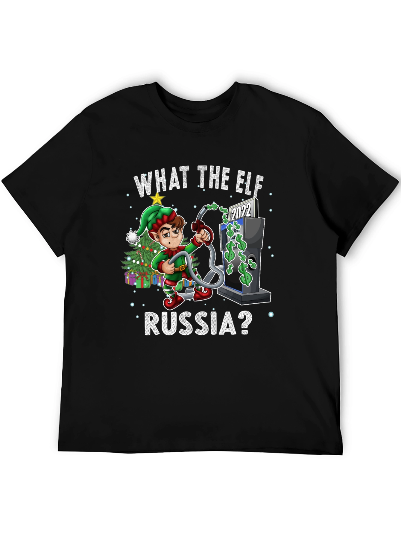 Funny What the Elf Russia? Christmas T-Shirt