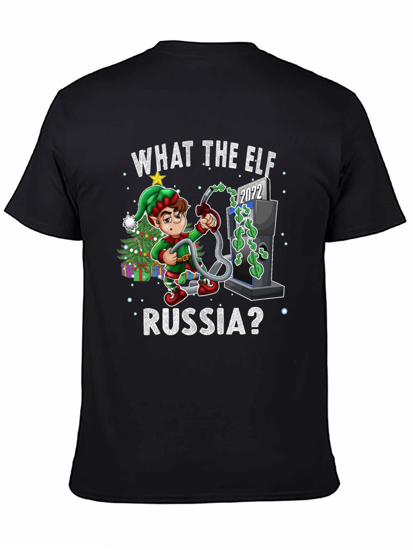 Funny What the Elf Russia? Christmas T-Shirt