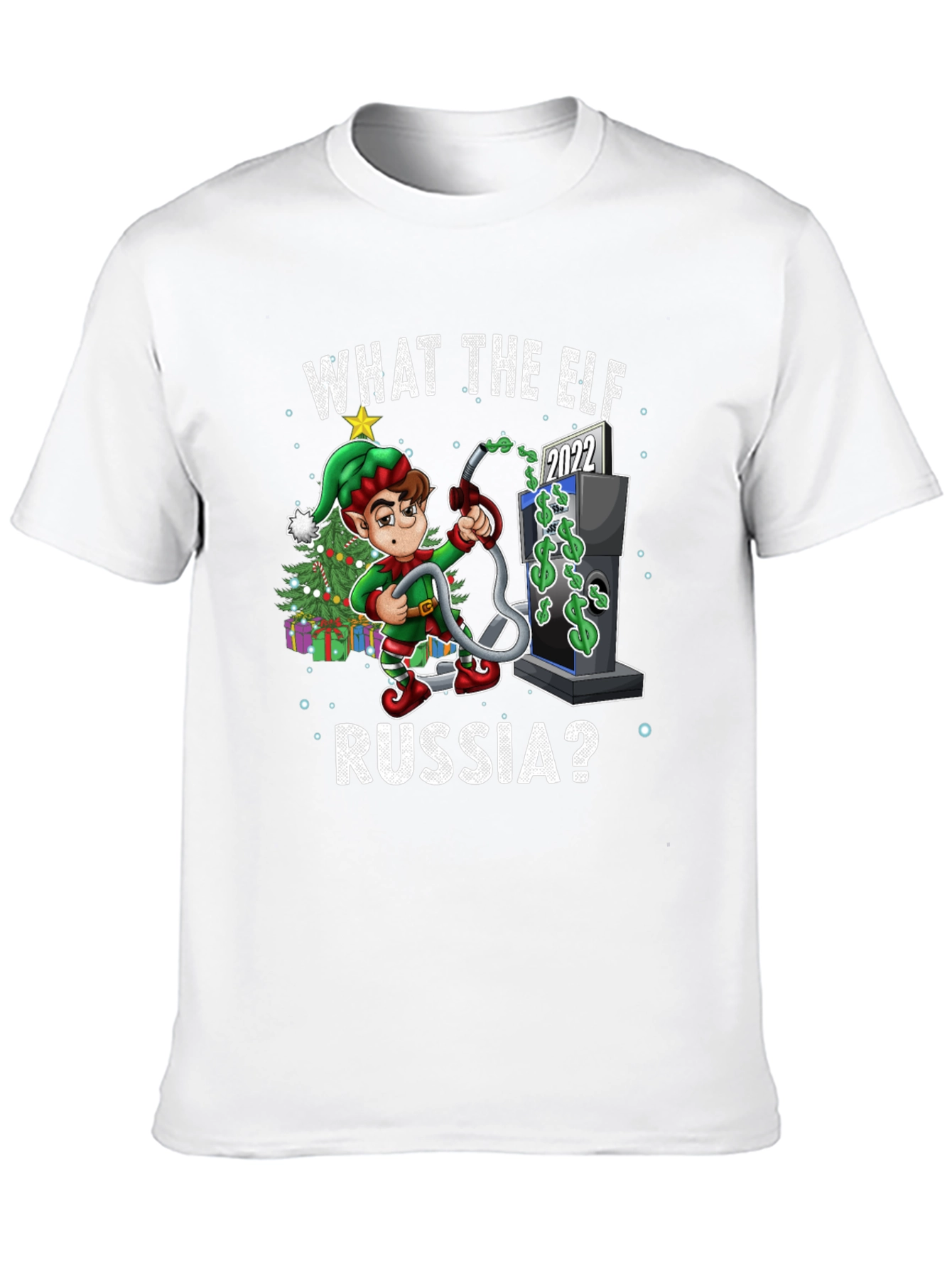 Funny What the Elf Russia? Christmas T-Shirt