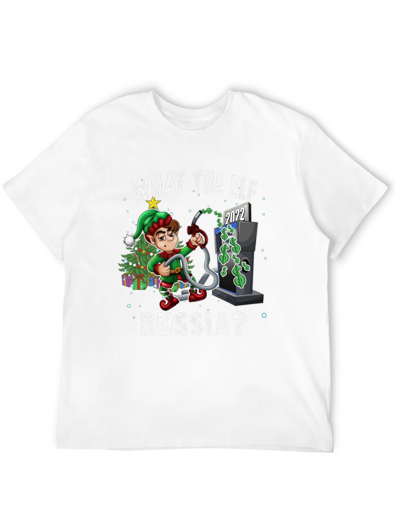 Funny What the Elf Russia? Christmas T-Shirt