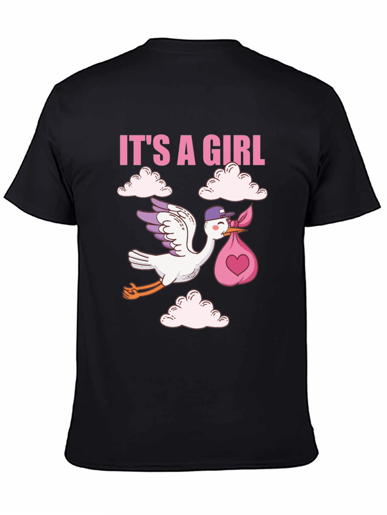Its a Girl Stork Baby Announcement Tee