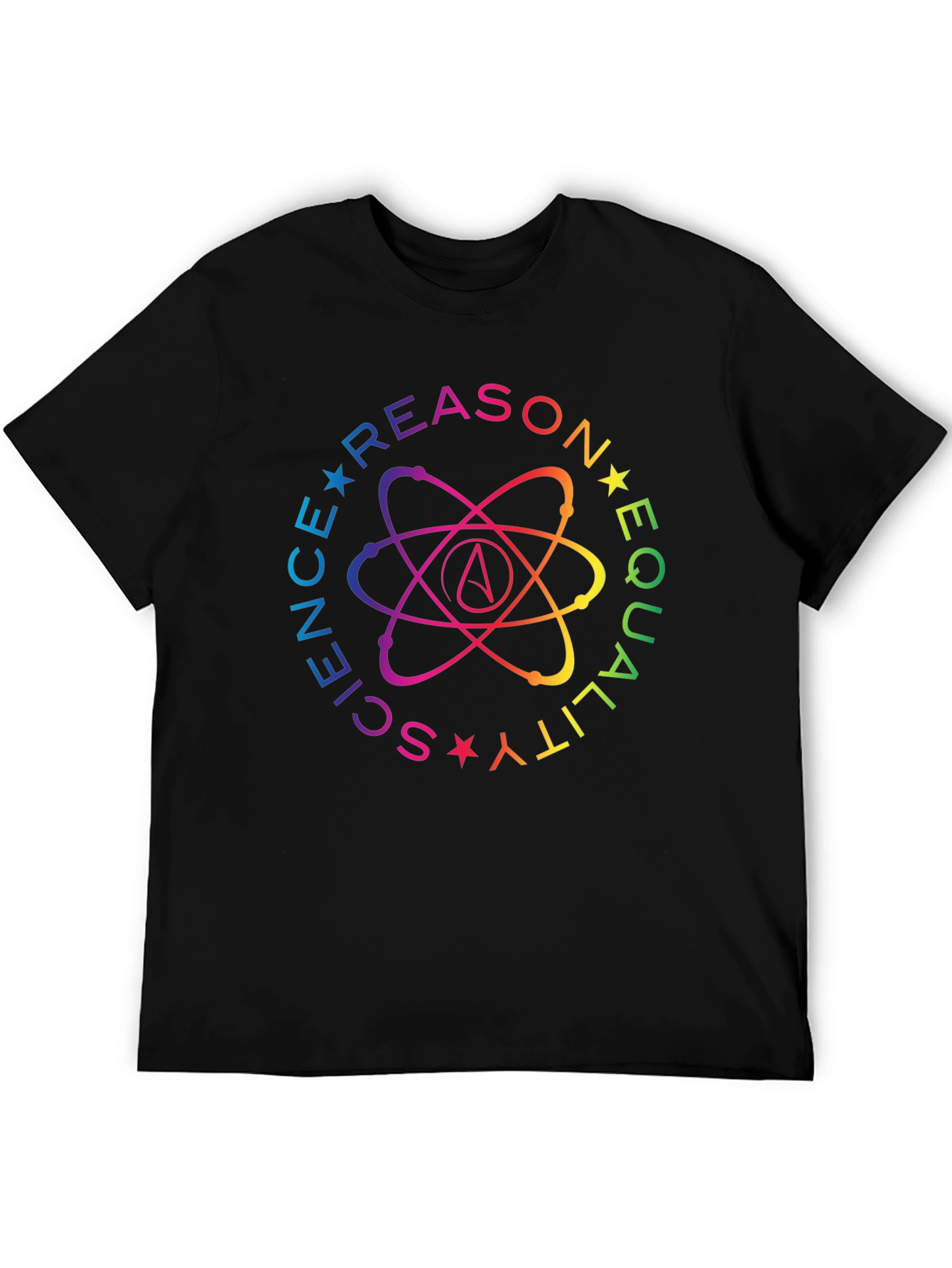 Science Reason Equality Rainbow Atheist T-Shirt