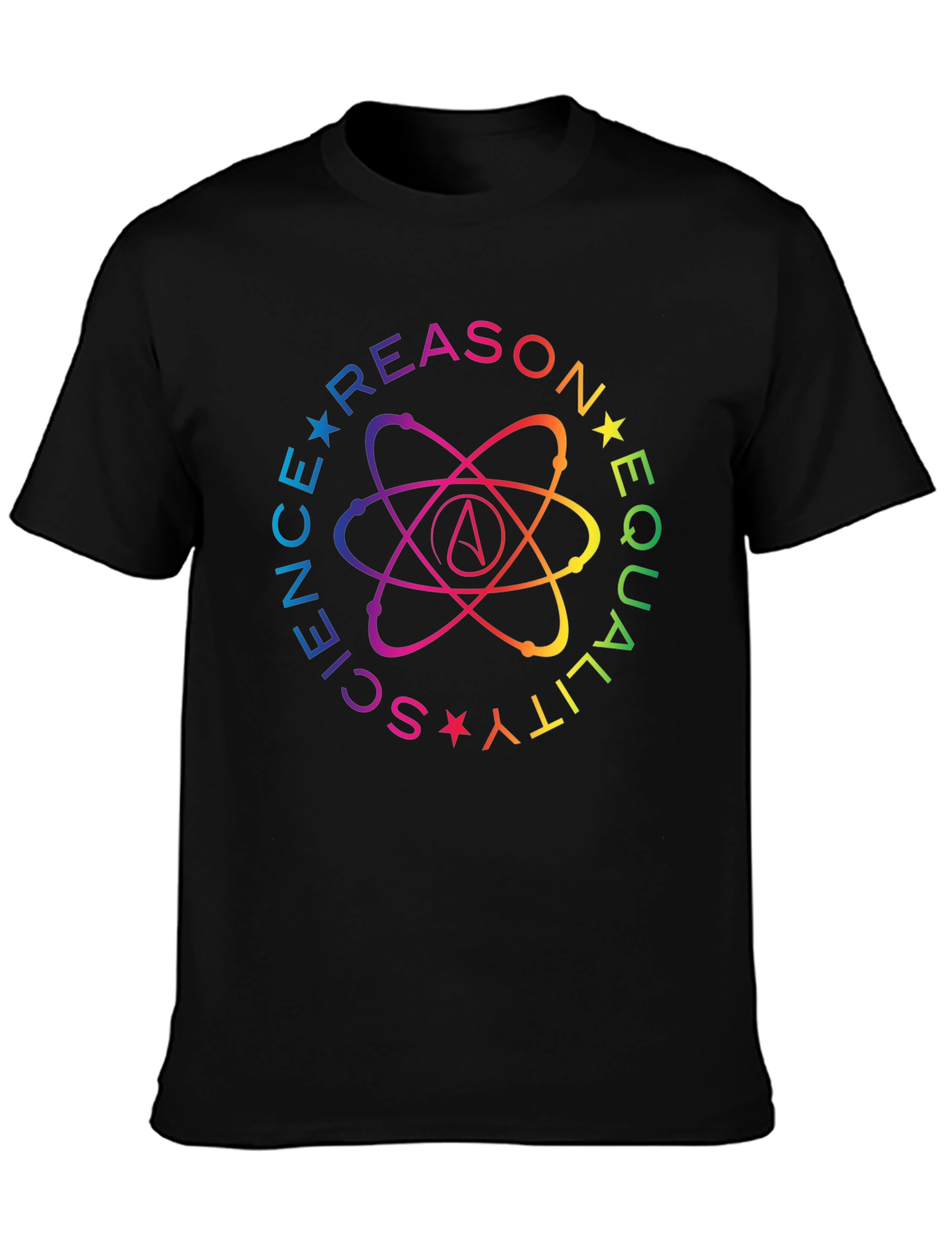 Science Reason Equality Rainbow Atheist T-Shirt