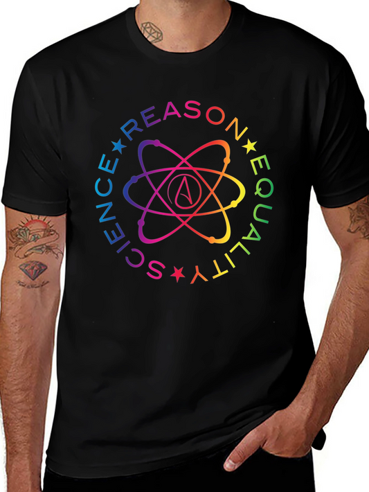 Science Reason Equality Rainbow Atheist T-Shirt