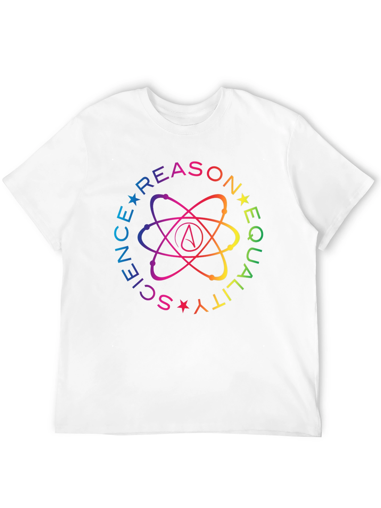 Science Reason Equality Rainbow Atheist T-Shirt