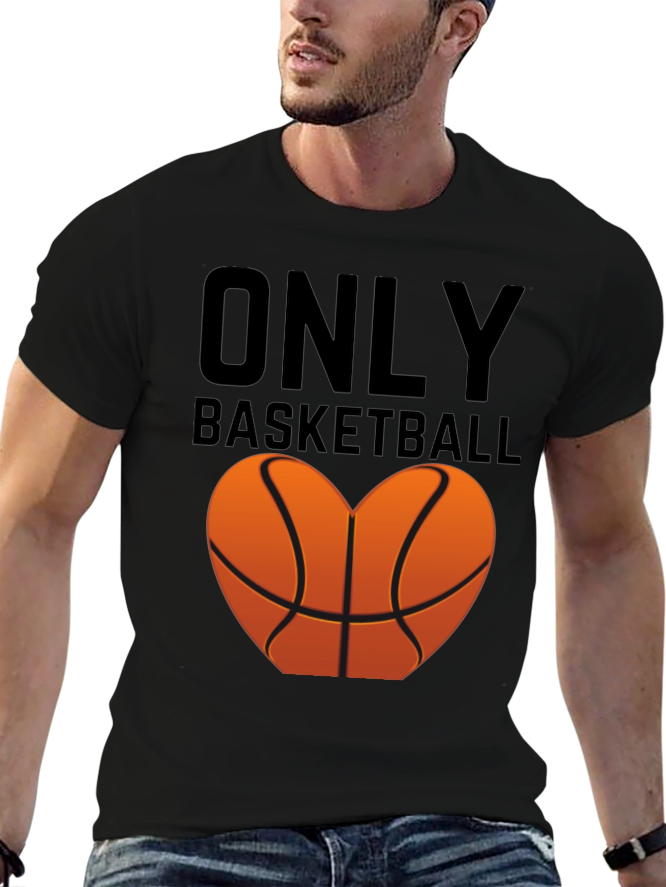 Only Basketball Heart Graphic T-Shirt