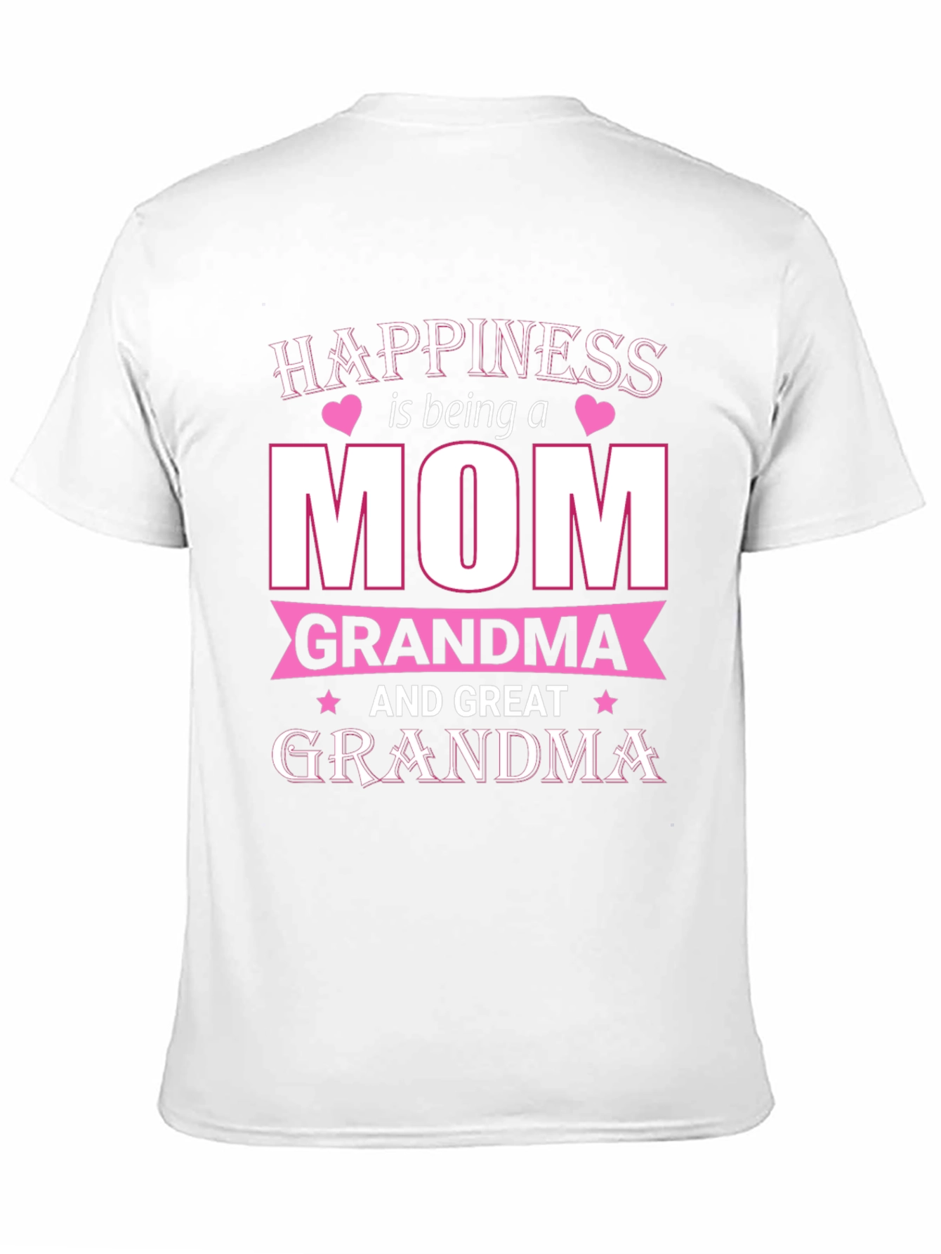 Happiness is Being a Mom Grandma T-Shirt
